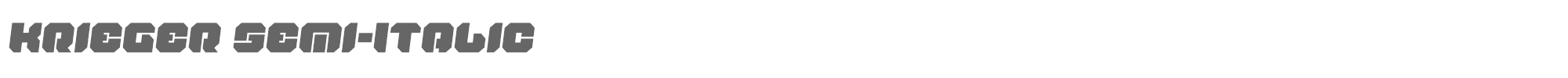 Krieger kriegersemital.ttf font preview