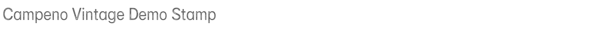 Sample characters Campeno Vintage Font