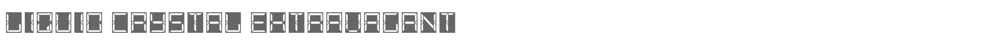 Liquid Crystal LiquidCrystal-Extravagant.ttf font preview