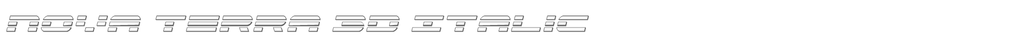 Nova Terra novaterra3dital.ttf font preview