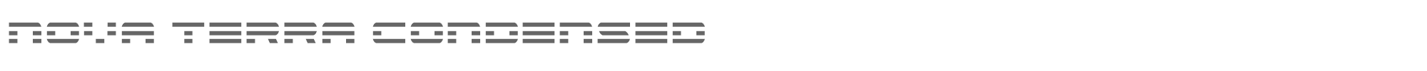 Nova Terra novaterracond.ttf font preview