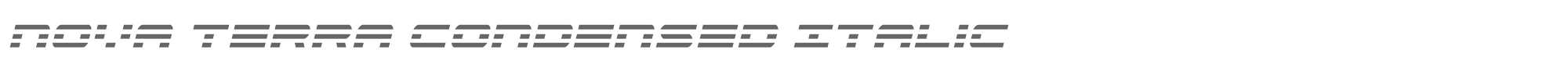 Nova Terra novaterracondital.ttf font preview