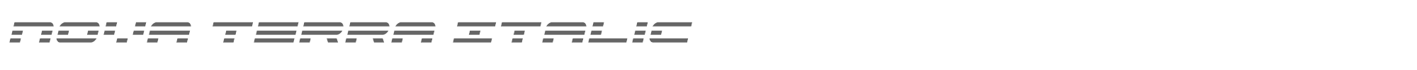 Nova Terra novaterraital.ttf font preview