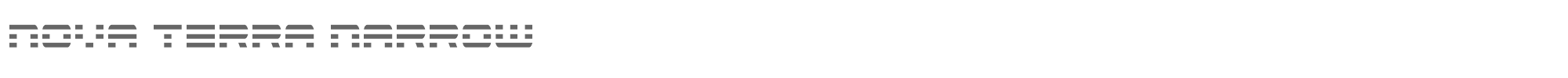 Nova Terra novaterranarrow.ttf font preview