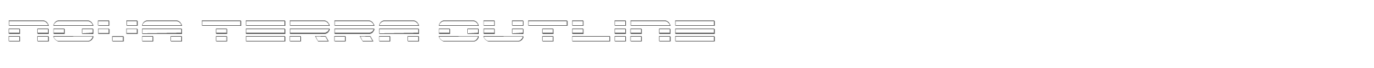 Nova Terra novaterraout.ttf font preview