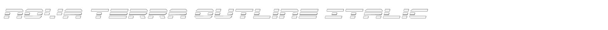 Nova Terra novaterraoutital.ttf font preview