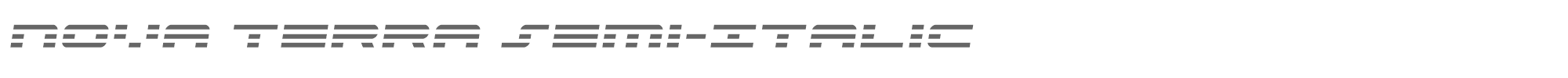 Nova Terra novaterrasemital.ttf font preview