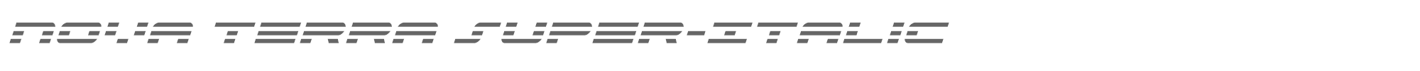 Nova Terra novaterrasuperital.ttf font preview