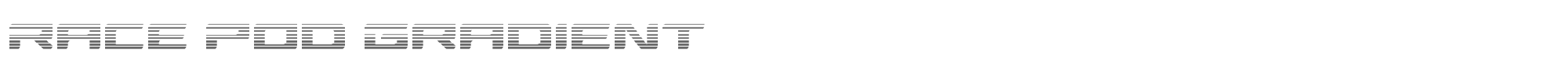 Race Pod racepodgrad.ttf font preview