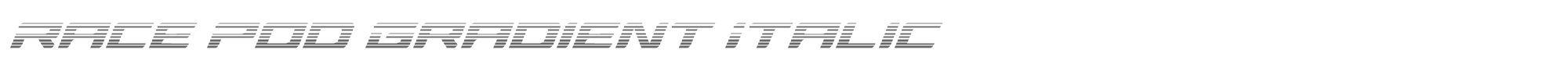 Race Pod racepodgradital.ttf font preview