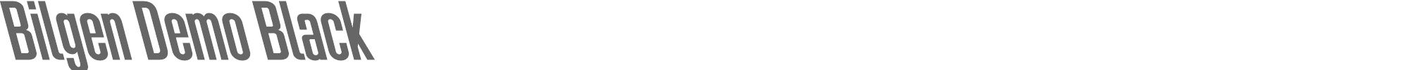 Bilgen BilgenDemo-BlackLeft.otf font preview