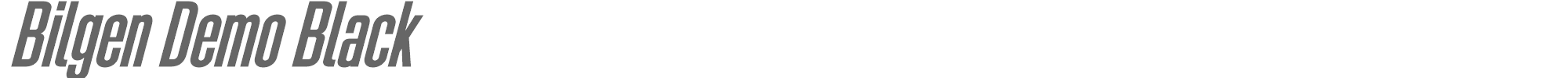 Bilgen BilgenDemo-BlackRight.otf font preview