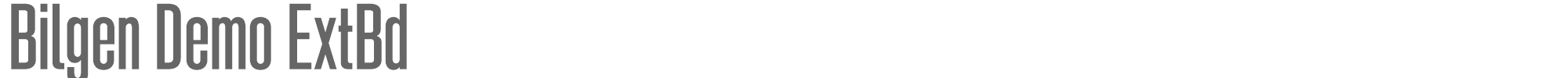 Bilgen BilgenDemo-ExtraBold.otf font preview