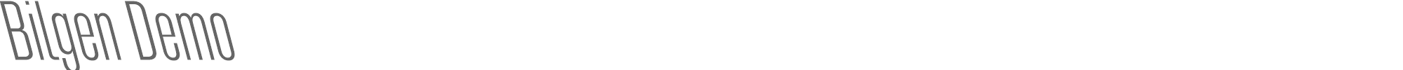 Bilgen BilgenDemo-Left.otf font preview