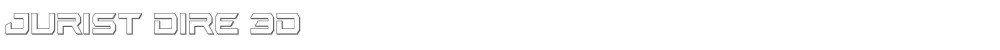 Jurist Dire juristdire3d.ttf font preview