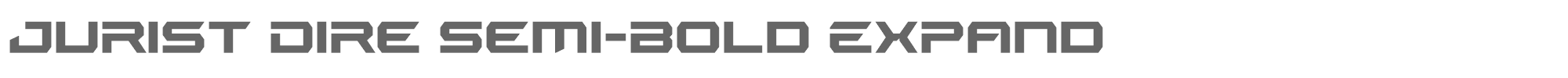 Jurist Dire juristdiresemiboldexpand.ttf font preview
