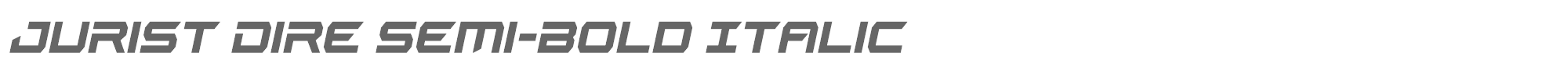 Jurist Dire juristdiresemiboldital.ttf font preview