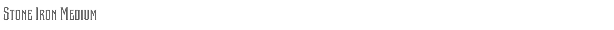 Stone Iron StoneIron-Medium.ttf font preview