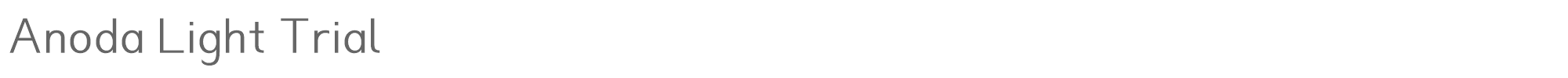 Anoda Anoda-LightTrial.ttf font preview