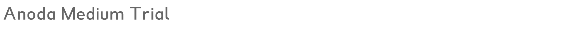 Anoda Anoda-MediumTrial.ttf font preview