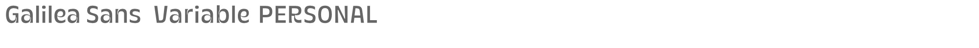 Galilea Sans GalileaSansVariablePERSONAL.ttf font preview