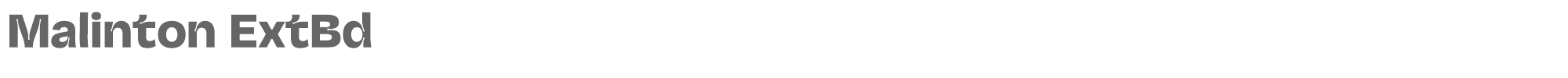 Malinton MalintonTrialVersion-ExtBd.otf font preview