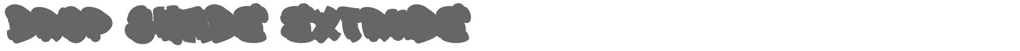 Sample characters Drop Shade Font