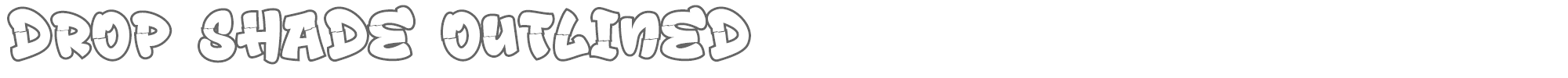 Drop Shade DropShade-Outline.ttf font preview