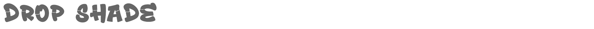 Drop Shade DropShade-Regular.ttf font preview