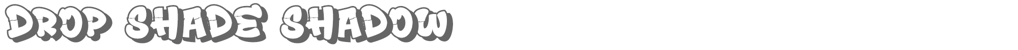 Drop Shade DropShade-Shadow.ttf font preview
