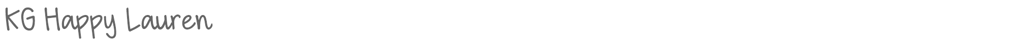 KG Happy Lauren KGHappyLauren.ttf font preview