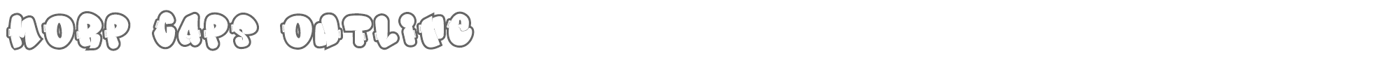 Morp Caps MorpCapsOutline-Outline.otf font preview