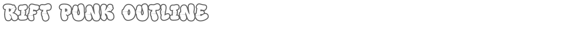 Rift Punk RiftPunk-Outline.ttf font preview