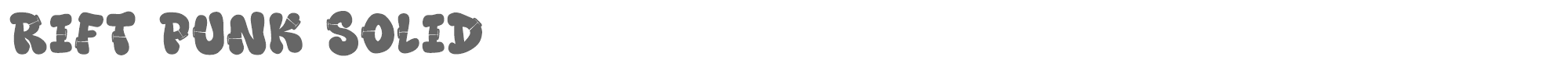 Rift Punk RiftPunk-Solid.ttf font preview