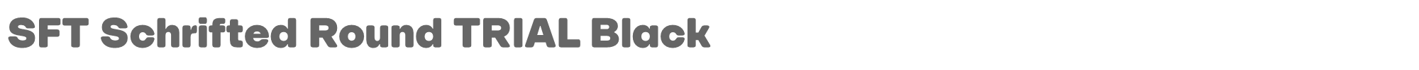 Sample characters SFT Schrifted Round Font