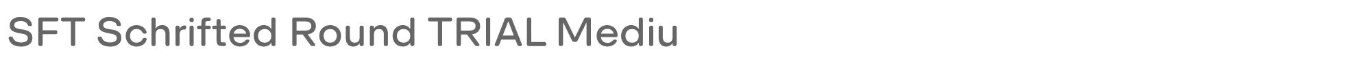 SFT Schrifted Round SFTSchriftedRoundTRIAL-Medium.ttf font preview