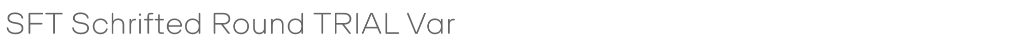 SFT Schrifted Round SFTSchriftedRoundTRIALVar.ttf font preview