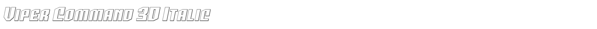 Viper Command vipercommand3dital.ttf font preview