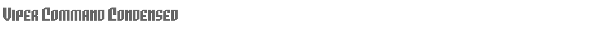 Viper Command vipercommandcond.ttf font preview