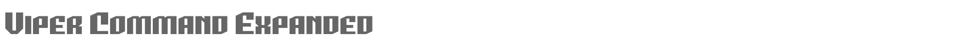Viper Command vipercommandexpand.ttf font preview