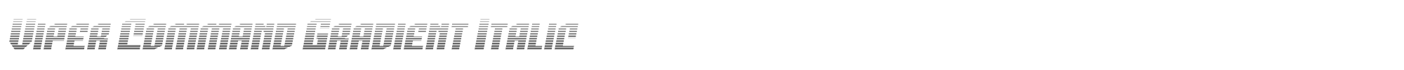 Viper Command vipercommandgradital.ttf font preview