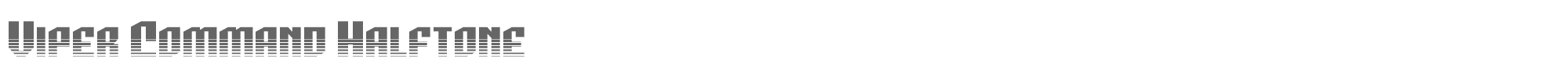 Viper Command vipercommandhalf.ttf font preview