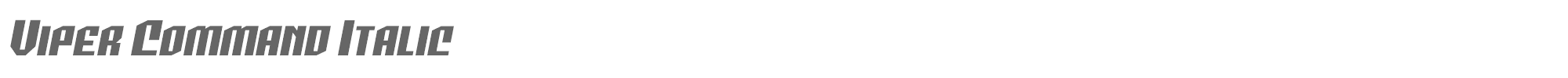 Viper Command vipercommandital.ttf font preview