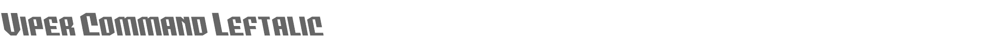 Viper Command vipercommandleft.ttf font preview