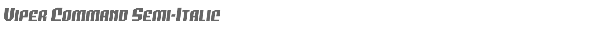 Viper Command vipercommandsemital.ttf font preview