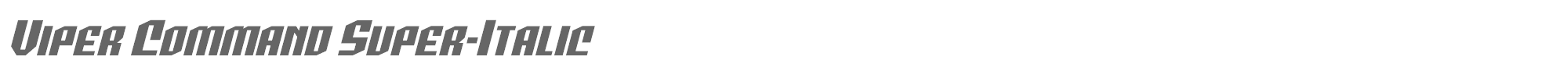 Viper Command vipercommandsuperital.ttf font preview