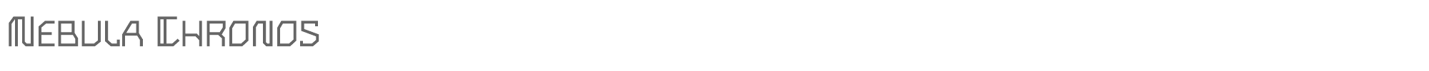 Nebula Chronos NebulaChronos-Regular.ttf font preview
