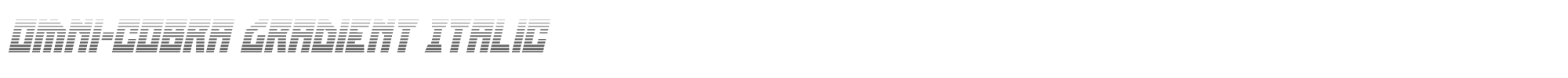 Omni-cobra omnicobragradital.ttf font preview