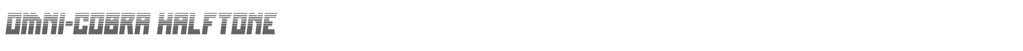 Omni-cobra omnicobrahalf.ttf font preview