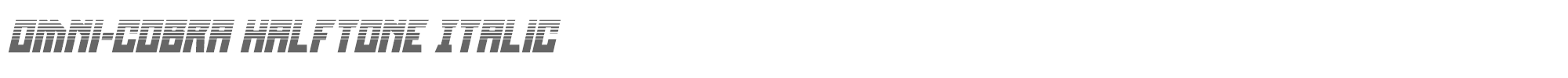 Omni-cobra omnicobrahalfital.ttf font preview